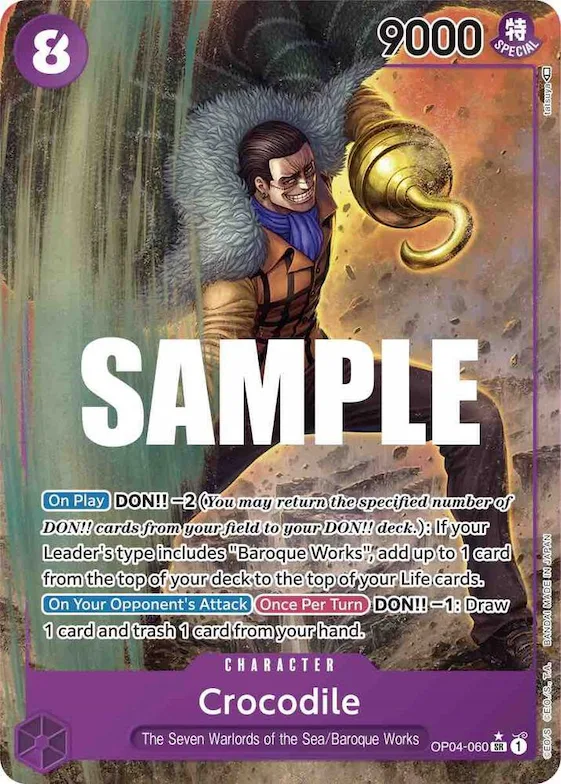 Crocodile (060) (Alternate Art) #op4-060 – Kingdoms of Intrigue