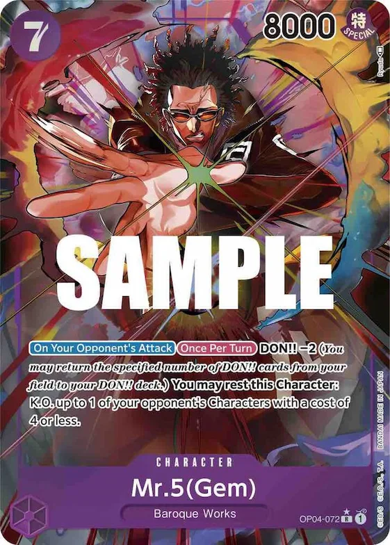 Mr.5 (Gem) (Alternate Art) #op4-072 – Kingdoms of Intrigue