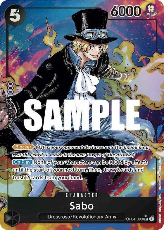 Sabo (Alternate Art) #op4-083 – Kingdoms of Intrigue