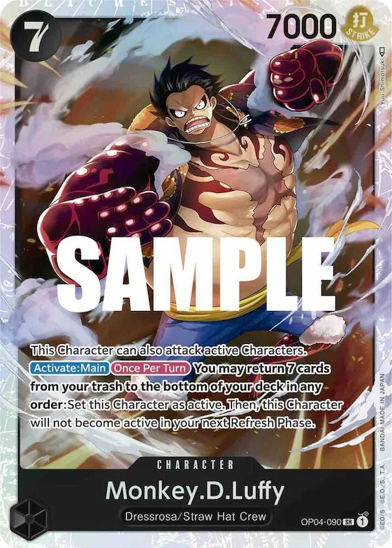 Monkey.D.Luffy (090) #op4-090 – Kingdoms of Intrigue