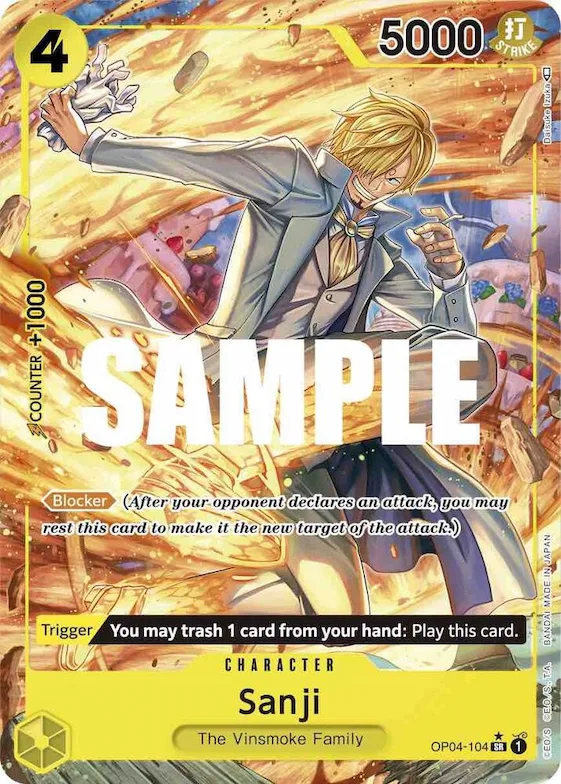 Sanji (104) (Alternate Art) #op4-104 – Kingdoms of Intrigue