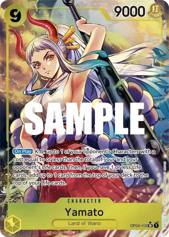Yamato (Alternate Art) #op4-112 – Kingdoms of Intrigue