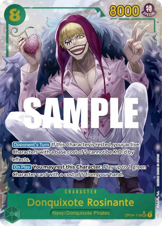 Donquixote Rosinante (Alternate Art) #op4-119 – Kingdoms of Intrigue