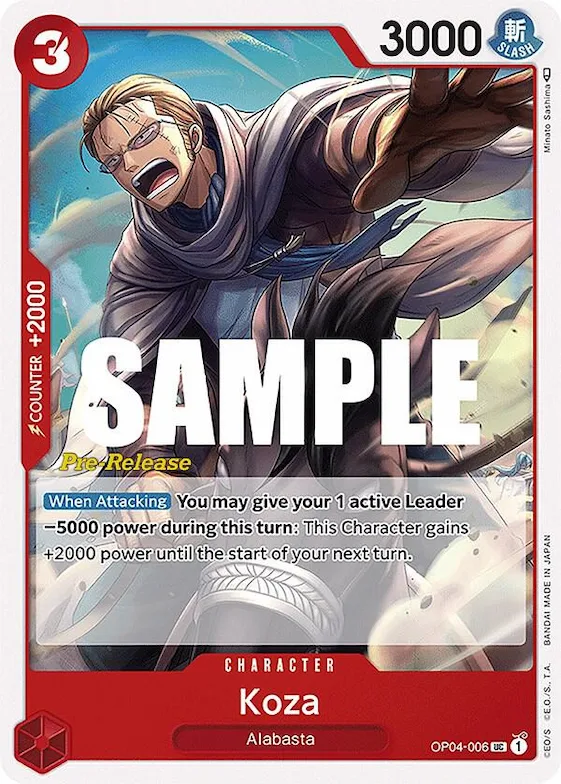 Koza #op4-006 – Kingdoms of Intrigue Pre-Release Cards