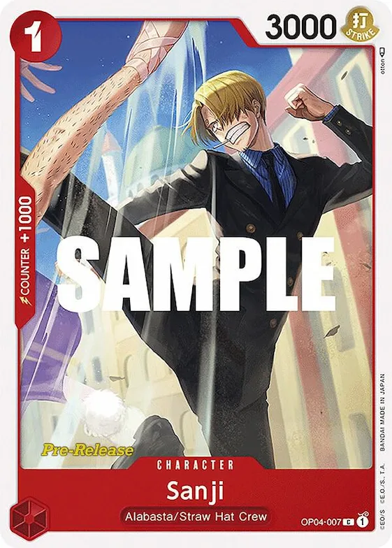 Sanji (007) #op4-007 – Kingdoms of Intrigue Pre-Release Cards
