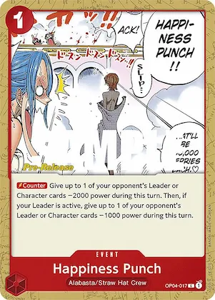 Happiness Punch op4-017 – OP04 – Kingdoms of Intrigue Pre-Release Cards
