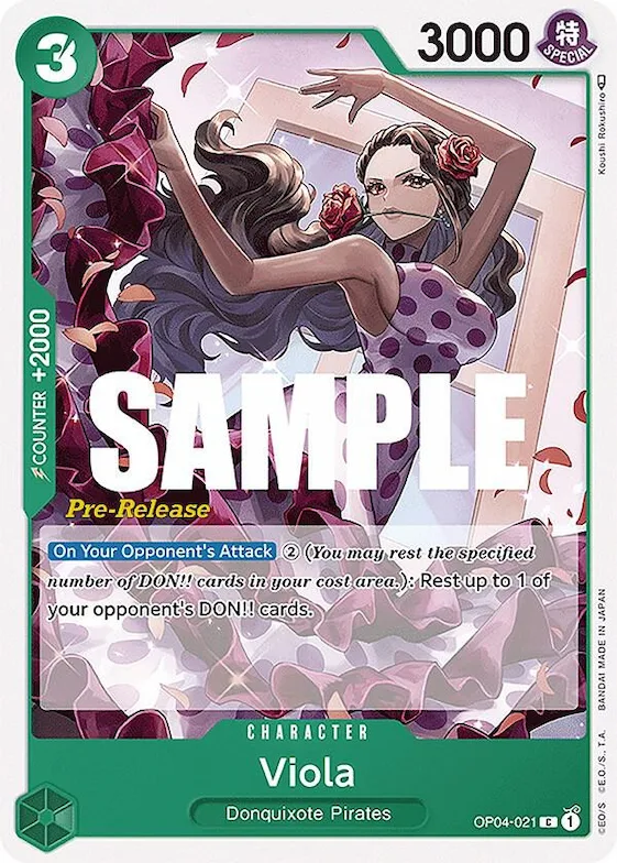 Viola #op4-021 – Kingdoms of Intrigue Pre-Release Cards