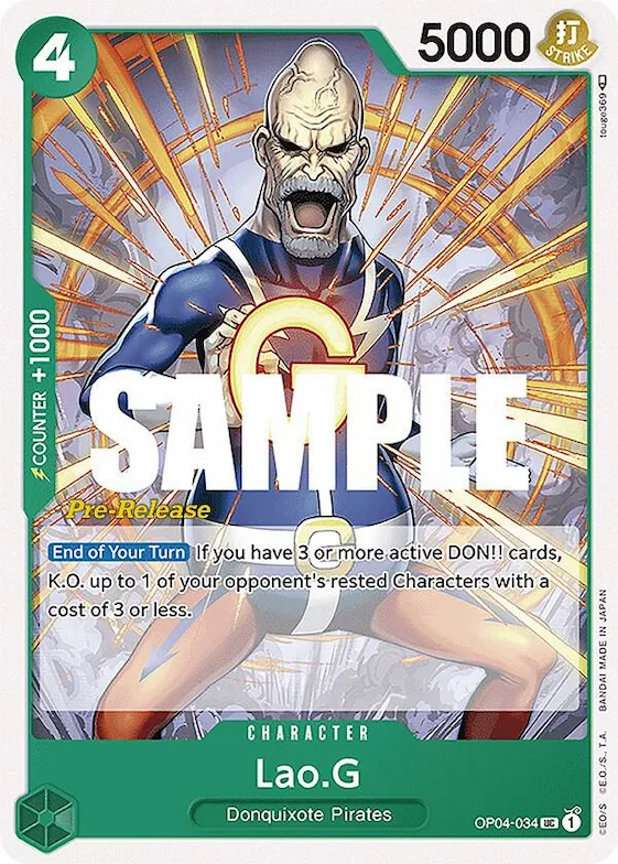 Lao.G #op4-034 – Kingdoms of Intrigue Pre-Release Cards