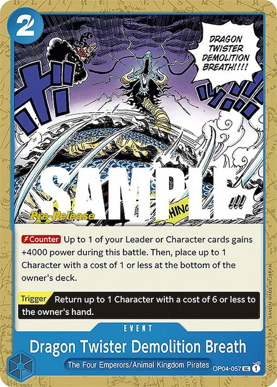 Dragon Twister Demolition Breath #op4-057 – Kingdoms of Intrigue Pre-Release Cards