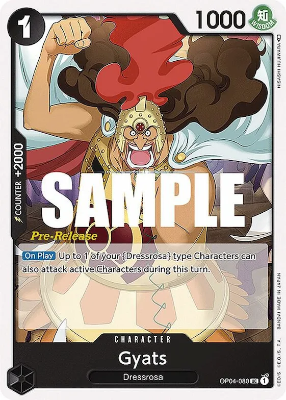 Gyats #op4-080 – Kingdoms of Intrigue Pre-Release Cards