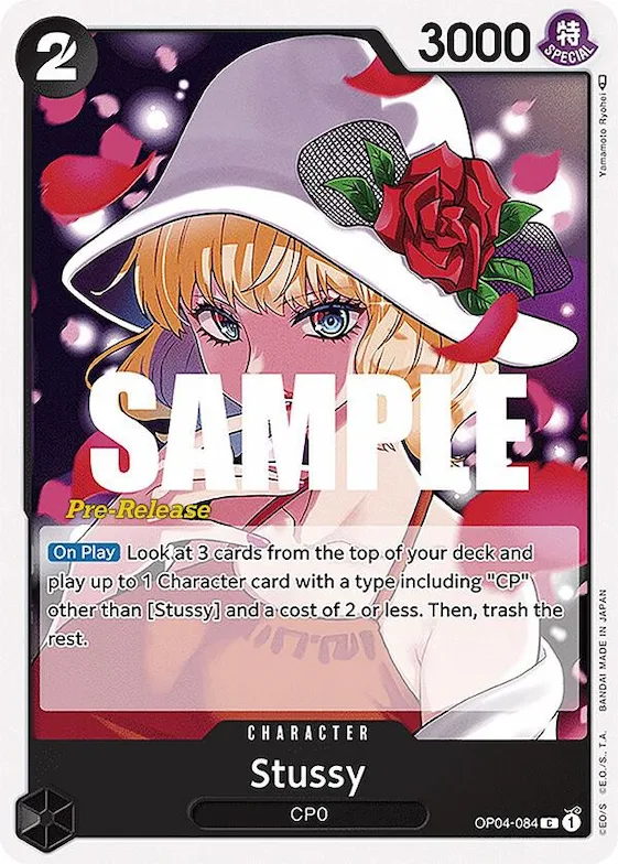 Stussy #op4-084 – Kingdoms of Intrigue Pre-Release Cards