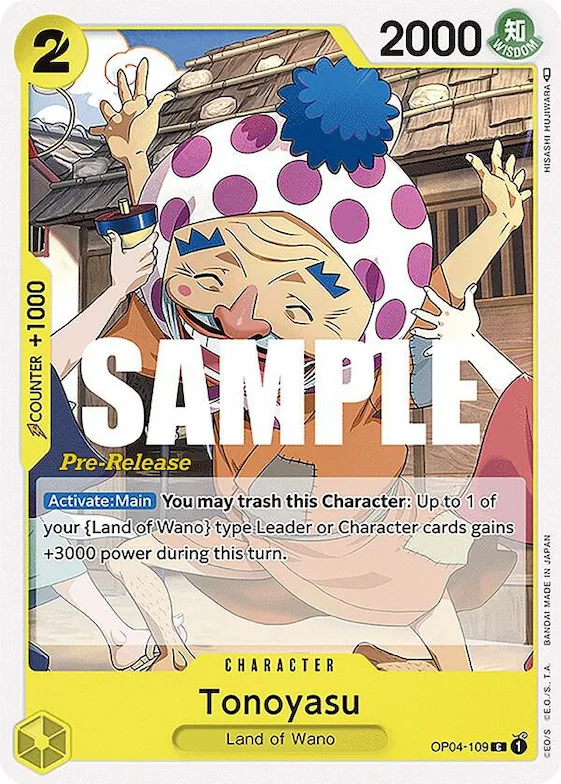 Tonoyasu #op4-109 – Kingdoms of Intrigue Pre-Release Cards