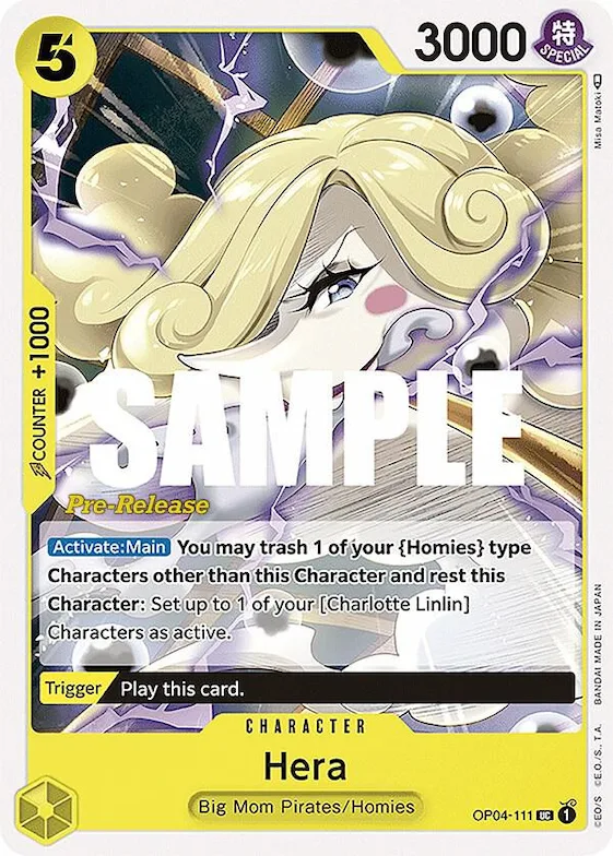 Hera #op4-111 – Kingdoms of Intrigue Pre-Release Cards