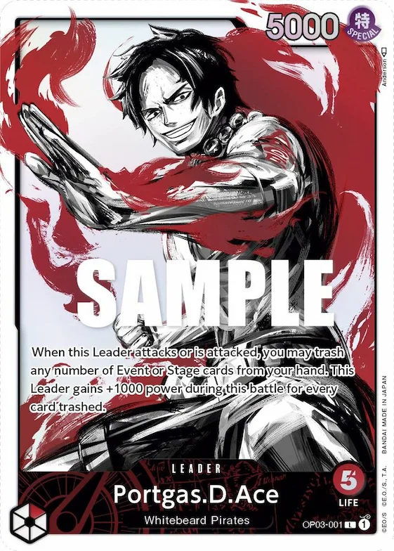 Portgas.D.Ace (Alternate Art) #op3-001 – Pillars of Strength