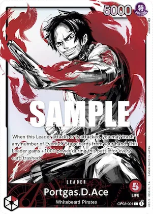 Portgas.D.Ace (Alternate Art) #op3-001 – Pillars of Strength