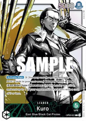 Kuro (Alternate Art) op3-021 – OP03 – Pillars of Strength