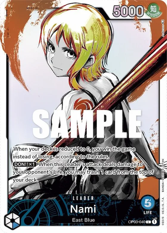 Nami (040) (Alternate Art) #op3-040 – Pillars of Strength