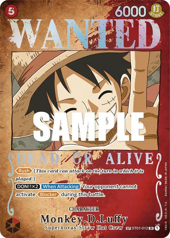 Monkey.D.Luffy (Wanted Poster) #st1-012 – Pillars of Strength
