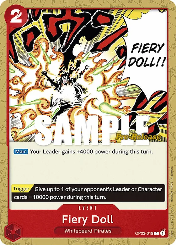 Fiery Doll #op3-019 – Pillars of Strength Pre-Release Cards