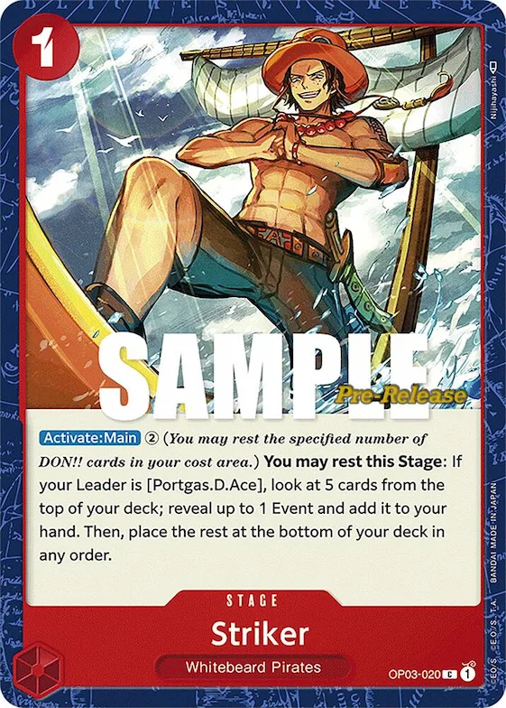 Striker #op3-020 – Pillars of Strength Pre-Release Cards