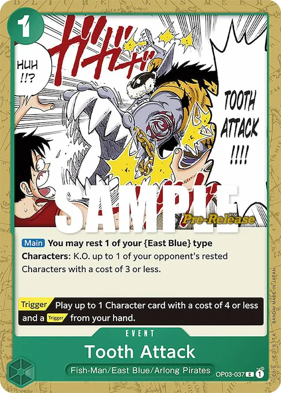 Tooth Attack #op3-037 – Pillars of Strength Pre-Release Cards