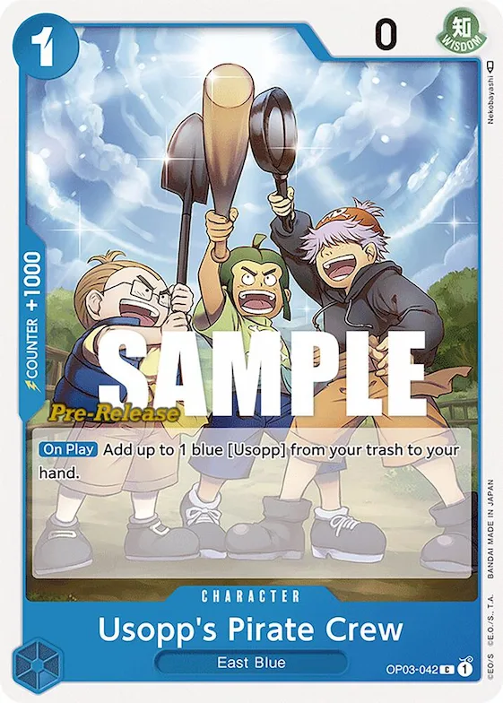 Usopp's Pirate Crew #op3-042 – Pillars of Strength Pre-Release Cards
