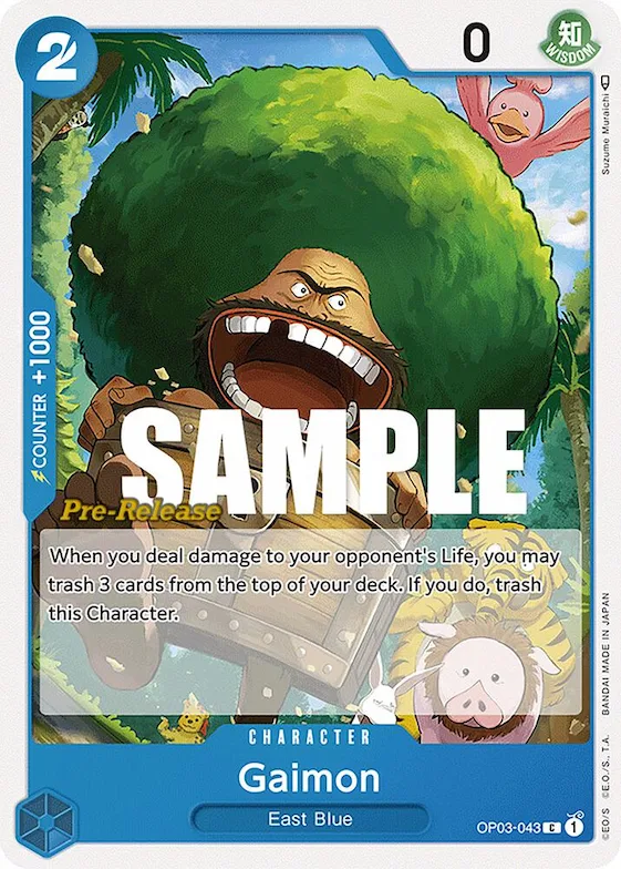 Gaimon #op3-043 – Pillars of Strength Pre-Release Cards