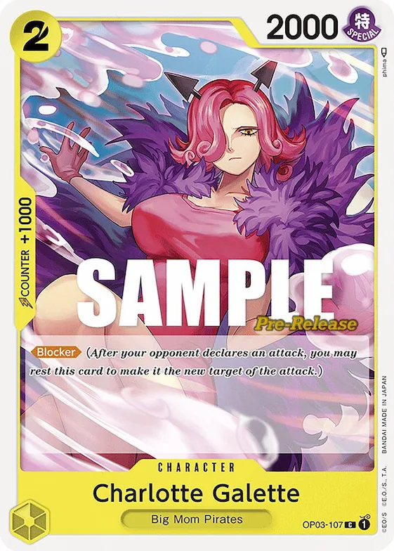 Charlotte Galette #op3-107 – Pillars of Strength Pre-Release Cards