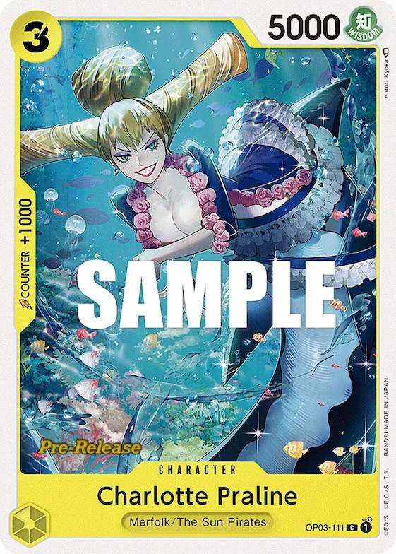 Charlotte Praline #op3-111 – Pillars of Strength Pre-Release Cards