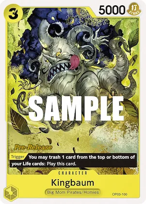 Kingbaum #op3-100 – Pillars of Strength Pre-Release Cards