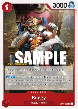 Buggy (008) #op3-008 – Pillars of Strength Pre-Release Cards