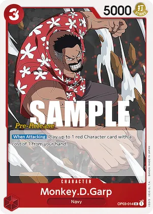 Monkey.D.Garp #op3-014 – Pillars of Strength Pre-Release Cards