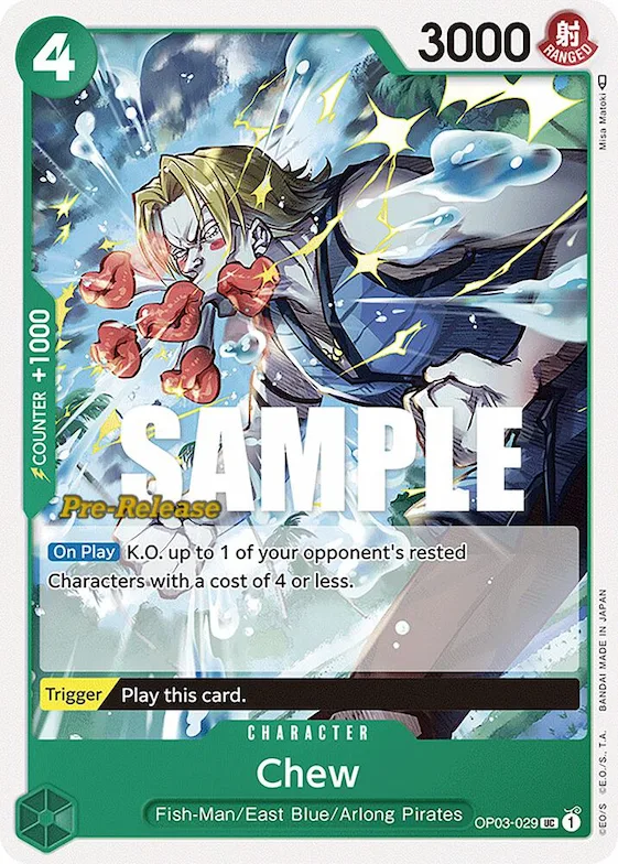 Chew #op3-029 – Pillars of Strength Pre-Release Cards