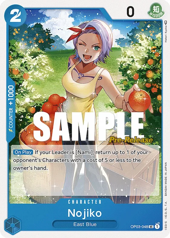 Nojiko op3-048 – OP03 – Pillars of Strength Pre-Release Cards