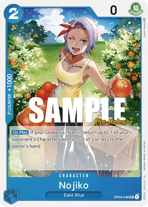 Nojiko op3-048 – OP03 – Pillars of Strength Pre-Release Cards