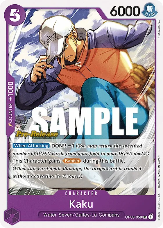 Kaku #op3-059 – Pillars of Strength Pre-Release Cards