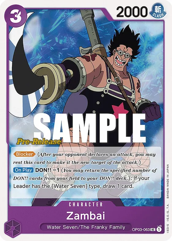 Zambai #op3-063 – Pillars of Strength Pre-Release Cards