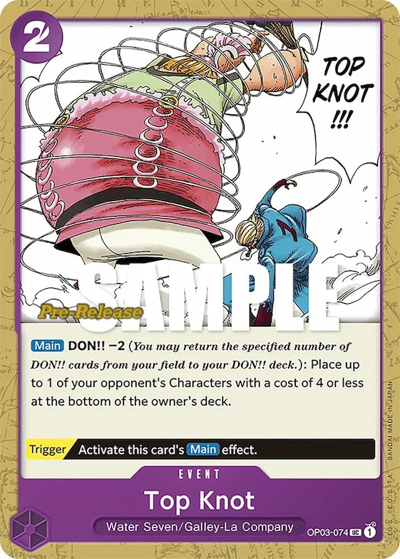 Top Knot #op3-074 – Pillars of Strength Pre-Release Cards