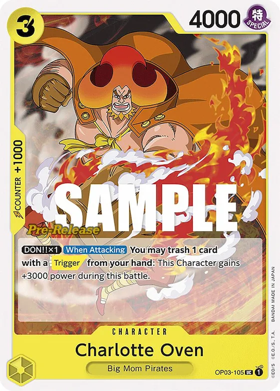 Charlotte Oven #op3-105 – Pillars of Strength Pre-Release Cards