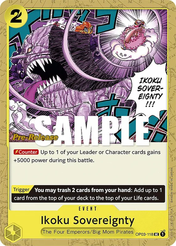 Ikoku Sovereignty #op3-118 – Pillars of Strength Pre-Release Cards