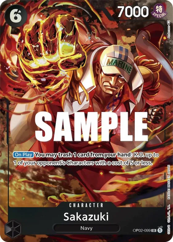 Sakazuki (Alternate Art) #op2-099 – Paramount War