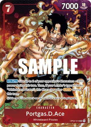 Portgas.D.Ace (Parallel) op2-013 – OP02 – Paramount War