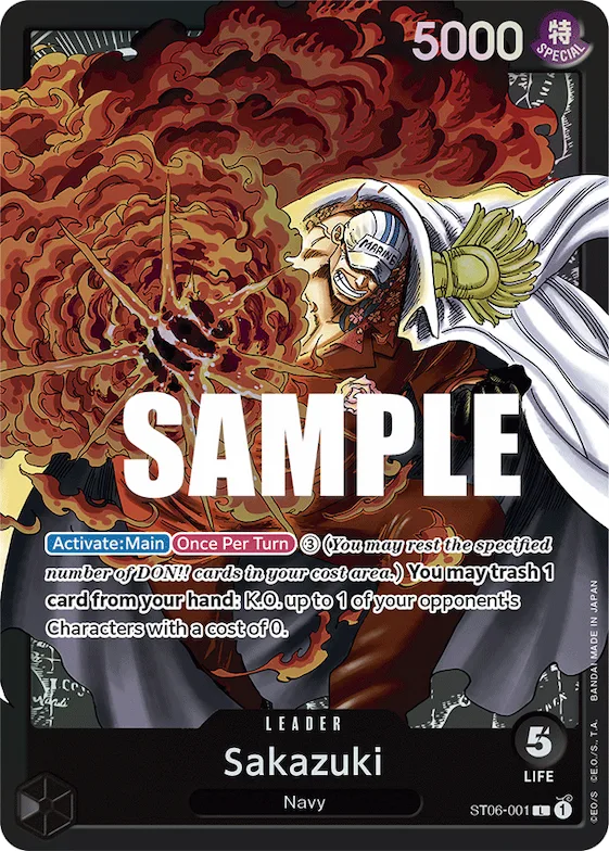 Sakazuki #st6-001 – Starter Deck 6: Absolute Justice