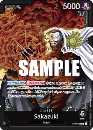 Sakazuki #st6-001 – Starter Deck 6: Absolute Justice