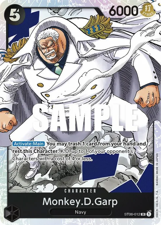 Monkey.D.Garp #st6-012 – Starter Deck 6: Absolute Justice