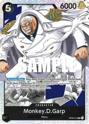 Monkey.D.Garp st6-012 – ST06 – Starter Deck 6: Absolute Justice