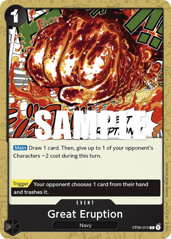 Great Eruption #st6-015 – Starter Deck 6: Absolute Justice