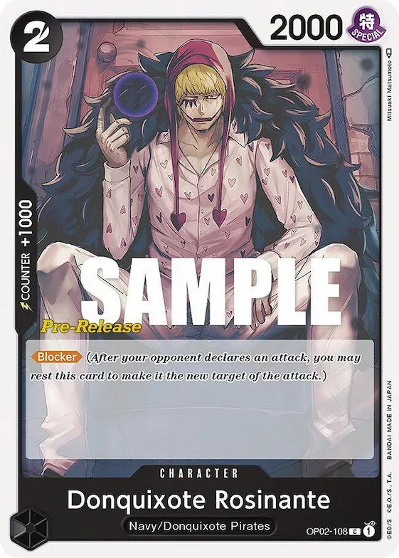 Donquixote Rosinante #op2-108 – Paramount War Pre-Release Cards