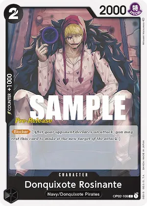 Donquixote Rosinante #op2-108 – Paramount War Pre-Release Cards