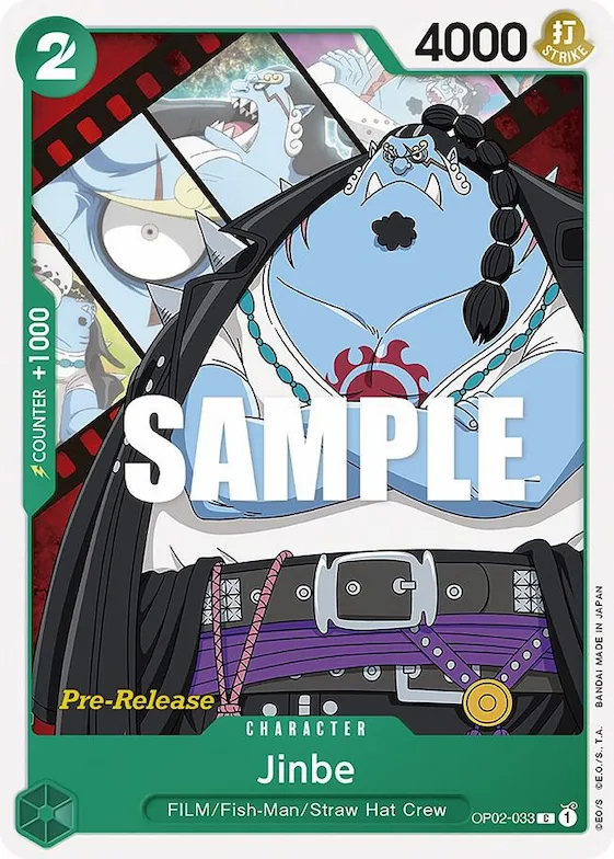 Jinbe #op2-033 – Paramount War Pre-Release Cards